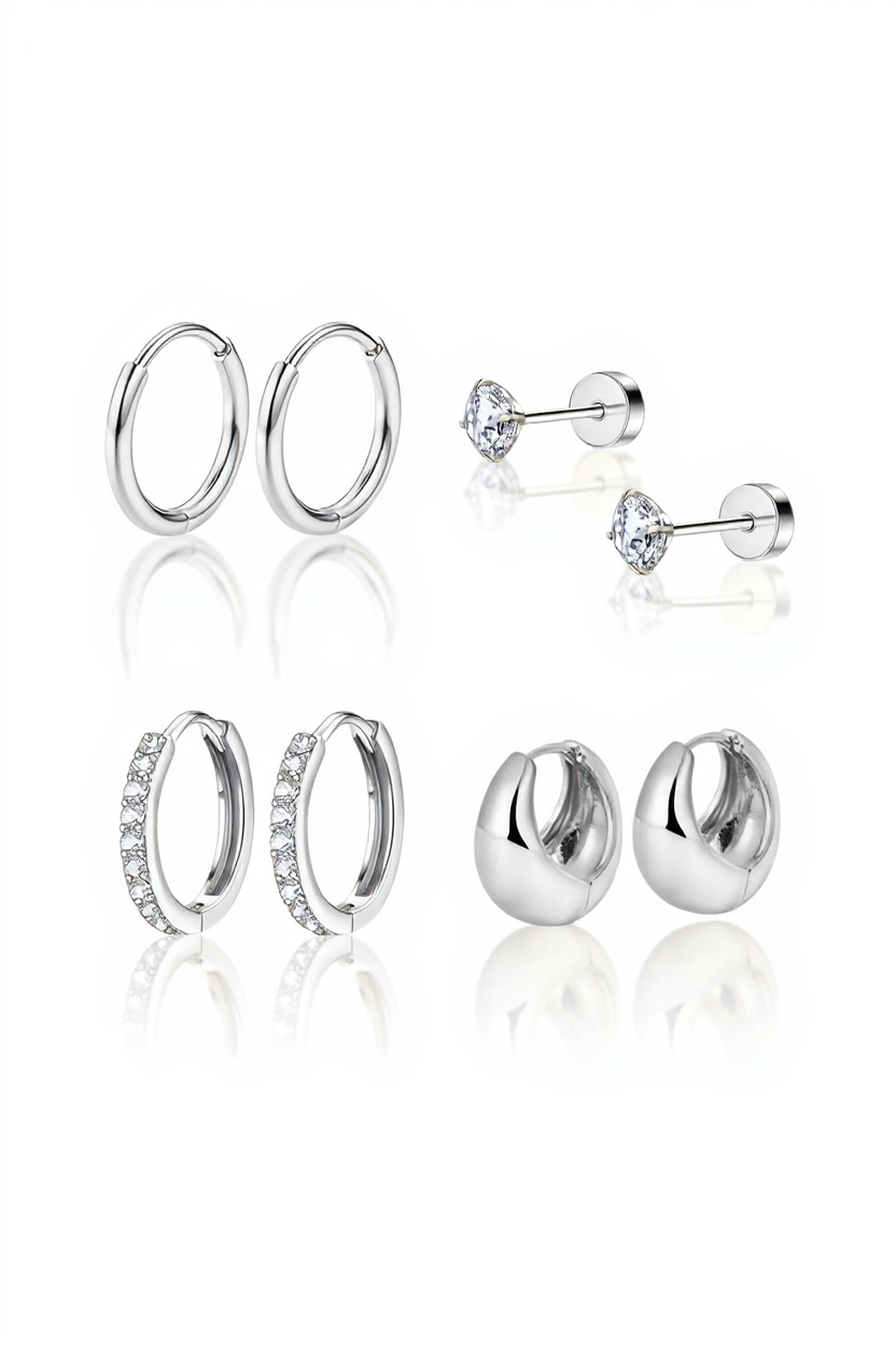 Ensemble de boucles d’oreilles Kenya (8 pièces)