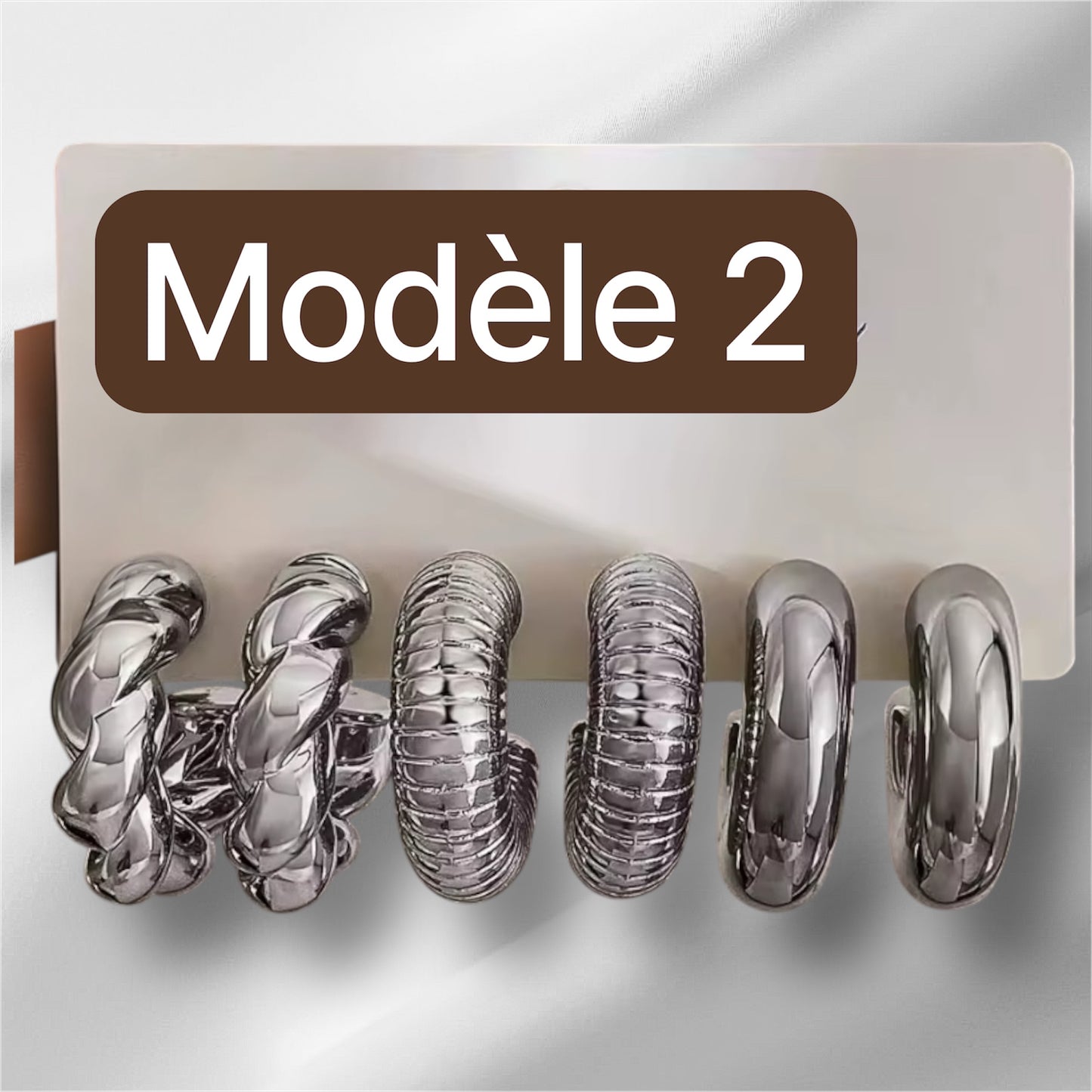 Lot de boucles d’oreilles “Mila” – Trio tendance