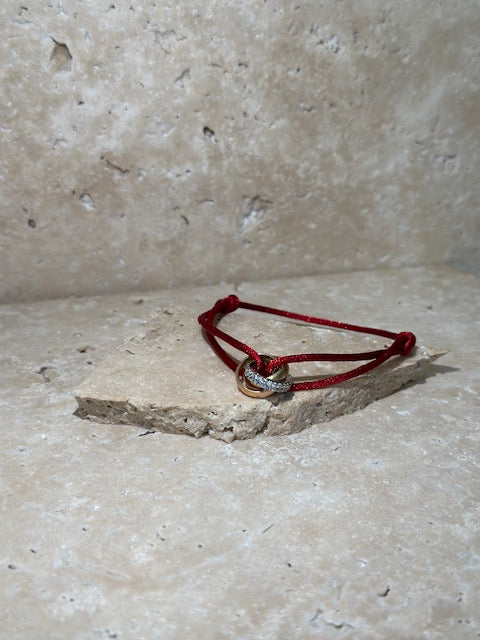 Bracelet cordon strass Mado